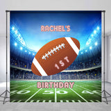 Allenjoy Football Large Court Custom 1St Birthday Backdrop