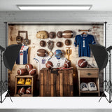 Allenjoy Football Sport Birthday Photo Backdrop Boys