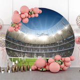 Allenjoy Football Stadium Audience Fan Lights Round Backdrop