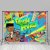 Allenjoy Fresh Prince Abstract Graffiti Baby Shower Backdrop