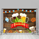 Allenjoy German Flags Octoberfest Beer Festival Wood Backdrop