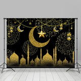 Allenjoy Glitter And Starry Backdrop Ramadan Mubarak