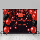 Allenjoy Glitter Bokeh Balloon Congratulation Grad Backdrop