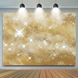 Allenjoy Glitter Golden Bokeh Happy Birthday Themed Backdrop