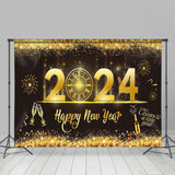 Allenjoy Glitter Golden Sequins Countdown New Year Backdrop