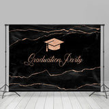 Allenjoy Glitter Rose Gold Lines Graduation Party Backdrop