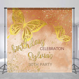 Allenjoy Gold Butterfly Custom 30Th Birthday Party Backdrop