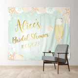 Allenjoy Gold Champagne Brunch Bubbly Bridal Shower Backdrop