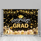 Allenjoy Golden Ribbons Balloon Gifts Graduation Backdrop