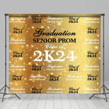 Allenjoy Golden Sparkle Bokeh Prom Repeat Graduation Backdrop