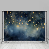 Allenjoy Golden Star Abstract Smoke Bokeh Dance Backdrop