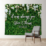 Allenjoy Gorgeous Greenery Better Together Wedding Backdrop