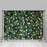 Allenjoy Green And Glitter Lights Bokeh Photo Backdrops