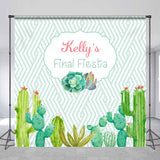 Allenjoy Green Custom Final Fiesta Bridal Shower Backdrop