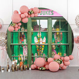 Allenjoy Green Honeydukes Sweetshop Birthday Round Backdrop