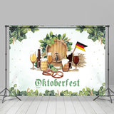 Allenjoy Green Hop Vine Leaves Oktoberfest Beer Backdrop