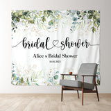 Allenjoy Green Leaves Bridal Shower Simple Party Backdrop