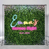 Allenjoy Green Leaves Neon Custom Backdrop Havana Night