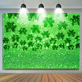 Allenjoy Green Shamrock And Raindrop Simple Brokeh Backdrop