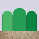 Allenjoy Green Theme Spring Solid Color Arch Backdrop Kit