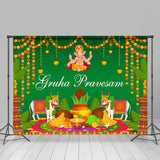 Allenjoy Gruha Pravesam Indian Traditional Party Backdrop