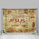 Allenjoy Grunge Paper Jesus Christ Photo Christmas Backdrop