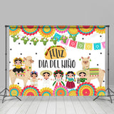 Allenjoy Happy Feliz Dia Del Nino Theme Backdrop Children