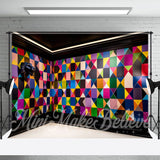 Allenjoy Harlequin Colorful Walls Birthday Photo Backdrop