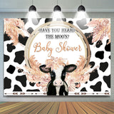 Allenjoy Have You Heard The Moos Baby Shower Decoration Backdrop