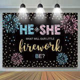 Allenjoy He Or She Independence Day Spark Gender Reveal Banner