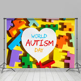 Allenjoy Heart Puzzle Autism Awareness Backdrop Child