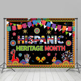 Allenjoy Hispanic Heritage Month Backdrop Colorful Party Decor