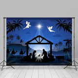 Allenjoy Holy Angel Nativity Star Night Christmas Backdrop