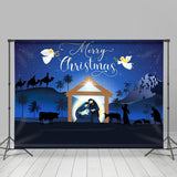 Allenjoy Holy Light Ningt Star Born Merry Christmas Backdrop