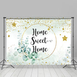 Allenjoy Home Sweet Home Green Plant Housewarming Backdrops