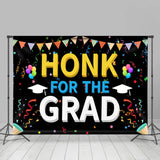 Allenjoy Honk The Grad Balloon Ribbon Sweet Backdrop