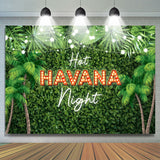 Allenjoy Hot Havana Night Theme Jungle Holiday Party Backdrop