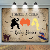 Allenjoy I Smell A Child Halloween Theme Baby Shower Backdrop