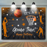 Allenjoy Its A Game Time Basketball Happy Birthday Backdrop