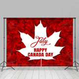 Allenjoy July 1St Red Maple Leaves Happy Canada Day Backdrop