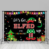 Allenjoy Lets Get Elfed At The Christmas Party Winter Backdrop