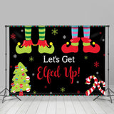 Allenjoy Lets Get Elfed Up With Clown And Candy Cane Backdrop