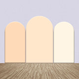 Allenjoy Light Beige Theme Colors One Sided Arch Backdrop Kit