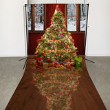 Allenjoy Light Christmas Tree Wood Floor Photo Booth Backdrop