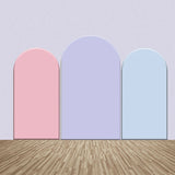 Allenjoy Light Pink Purple Blue Color Party Arch Backdrop Kit