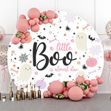 Allenjoy Little Boo Halloween Baby Shower Backdrop Girls