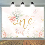 Allenjoy Little Miss Onederful Birthday Party Backdrop For Girl