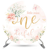 Allenjoy Little Miss Onederful Happy Birthday Circle Backdrop