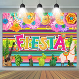 Allenjoy Llama Fiesta And Colorful Backdrop For Holiday Events