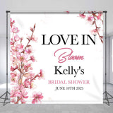 Allenjoy Love In Bloom Floral Custom Bridal Shower Backdrop